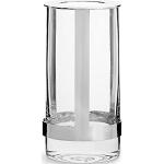 Silberne Skandinavische 15 cm Sagaform Runde Vasen & Blumenvasen 15 cm aus Glas mundgeblasen 