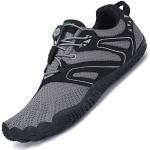 Reduzierte Graue Saguaro Trailrunning Schuhe leicht für Herren Größe 45 für den für den Sommer 
