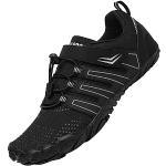 Schwarze Saguaro Trailrunning Schuhe mit Schnellverschluss atmungsaktiv für Damen Größe 45 für den für den Sommer 