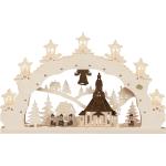 Saico, Weihnachtsbeleuchtung, Original 3D Schwibbogen Seiffener Kirche