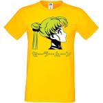 Gelbe Sailor Moon T-Shirts für Herren Größe 3 XL 