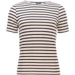 Unifarbene Maritime Kurzärmelige Saint James T-Shirts mit Meer-Motiv enganliegend für Damen für den für den Sommer 