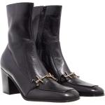 Reduzierte Schwarze Saint Laurent Paris Ankle Boots & Klassische Stiefeletten aus Glattleder für Damen Größe 37 