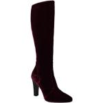 Reduzierte Saint Laurent Paris High-Heel Stiefel mit Reißverschluss aus Leder für Damen Größe 38 mit Absatzhöhe über 9cm 