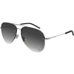 Saint Laurent CLASSIC 11 M 005 Metall Pilot Silberfarben/Silberfarben Sonnenbrille, Sunglasses Silberfarben/Silberfarben Groß