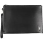 Schwarze Unifarbene Saint Laurent Paris iPad Mini Hüllen mit Reißverschluss aus Leder für Herren mini 