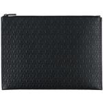 Schwarze Saint Laurent Paris iPad Hüllen & iPad Taschen mit Reißverschluss aus Leder für Herren 