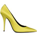 Reduzierte Gelbe Elegante Saint Laurent Paris Spitze High Heels & Stiletto-Pumps aus Leder für Damen Größe 36 