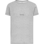 Reduzierte Graue Saint Laurent Paris T-Shirts aus Baumwolle für Herren Größe M 