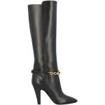 Schwarze Saint Laurent Paris Pfennigabsatz High Heel Stiefeletten & High Heel Boots für Damen Größe 34 