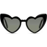 Schwarze Saint Laurent Paris SL Runde Kunststoffsonnenbrillen für Damen 