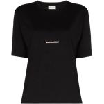 Schwarze Saint Laurent Paris T-Shirts für Damen Größe M 