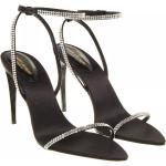 Reduzierte Schwarze Saint Laurent Paris High Heels & Stiletto-Pumps mit Riemchen aus Leder für Damen Größe 38,5 