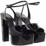 Reduzierte Schwarze Saint Laurent Paris High Heels & Stiletto-Pumps aus Leder für Damen Größe 40,5 