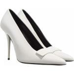 Reduzierte Cremefarbene Saint Laurent Paris High Heels & Stiletto-Pumps aus Leder für Damen Größe 36 