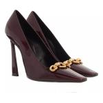 Reduzierte Rote Saint Laurent Paris High Heels & Stiletto-Pumps aus Leder für Damen Größe 38,5 