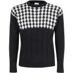Reduzierte Schwarze Saint Laurent Paris Strickpullover aus Wolle Handwäsche für Herren Größe XL 
