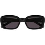 Schwarze Saint Laurent Paris Rechteckige Rechteckige Sonnenbrillen für Damen 
