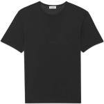 Reduzierte Schwarze Bestickte Saint Laurent Paris T-Shirts aus Viskose für Herren Größe L 