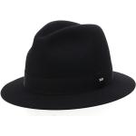 Schwarze Saint Laurent Paris Trilbies & Fedora-Hüte aus Leder 56 für Damen 