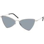 Silberne Saint Laurent Paris SL Cateye Sonnenbrillen aus Metall für Herren 