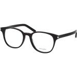 Schwarze Saint Laurent Paris SL Runde Kunststoffbrillen für Herren 