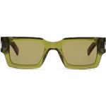 Grüne Saint Laurent Paris SL Rechteckige Rechteckige Sonnenbrillen aus Kunststoff für Herren 