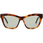 Reduzierte Saint Laurent Paris SL Runde Cateye Sonnenbrillen aus Kunststoff für Damen 