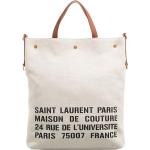 Reduzierte Beige Saint Laurent Paris Lederhandtaschen aus Leder für Damen 