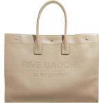 Reduzierte Beige Saint Laurent Paris Rive Gauche Lederhandtaschen aus Leder für Damen 