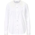 Reduzierte Weiße Langärmelige Saint Tropez Festliche Blusen aus Spitze für Damen Größe L für den für den Frühling 