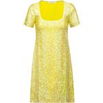 Gelbe Saks Potts Mini Taillierte Kleider aus Polyamid für Damen Größe S 