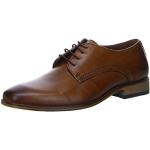 Braune Business Salamander Derby Schuhe mit Schnürsenkel aus Leder für Herren Größe 44 
