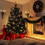 Reduzierte Schwarze Salcar Künstliche Weihnachtsbäume 