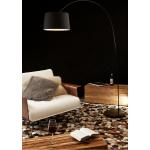 Schwarze Moderne SalesFever Runde Design-Bogenlampen aus Textil 