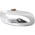 Beige Moderne SalesFever Ovale Hochglanz-Couchtische Lackierte aus Glas Breite 100-150cm, Höhe 0-50cm, Tiefe 50-100cm 
