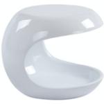 Weiße Retro SalesFever Runde Runde Couchtische 39 cm lackiert aus Glasfaser mit Ablage Breite 0-50cm, Höhe 0-50cm, Tiefe 0-50cm 