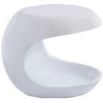 Weiße Retro SalesFever Runde Runde Couchtische 39 cm lackiert mit Ablage Breite 0-50cm, Höhe 0-50cm, Tiefe 0-50cm 