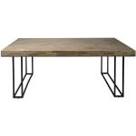 SalesFever Esstisch »Tisch«, BxT: 185 x 100 cm, metall|akazienholz - beige beige