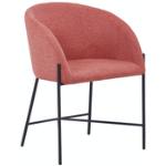 Pinke SalesFever Armlehnstühle matt aus Metall gepolstert Breite 50-100cm, Höhe 50-100cm, Tiefe 0-50cm 