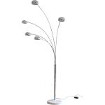 Silberne SalesFever Design-Bogenlampen aus Chrom schwenkbar 