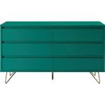 Grüne Unifarbene Skandinavische SalesFever Kleinmöbel aus MDF mit Schublade Breite 100-150cm, Höhe 50-100cm, Tiefe 0-50cm 
