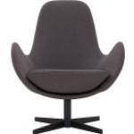 Dunkelgraue Moderne SalesFever Lounge Sessel aus Textil Breite 50-100cm, Höhe 50-100cm, Tiefe 50-100cm 