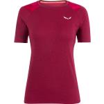 Reduzierte Pinke Salewa Cristallo T-Shirts aus Merino-Wolle für Damen Größe XS 