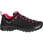Schwarze Salewa Wildfire Gore Tex Outdoor Schuhe aus Veloursleder für Damen Größe 40 