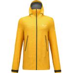 Gelbe Wasserdichte Salewa Ortles Gore Tex Gore-Tex-Jacken für Herren Größe XL 