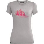Graue Melierte Salewa T-Shirts aus Jersey für Damen 