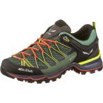 Grüne Salewa MTN Trainer Gore Tex Outdoor Schuhe leicht für Damen Größe 39,5 