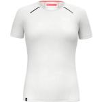 Weiße Kurzärmelige Salewa Pedroc T-Shirts aus Jersey für Damen Größe S 