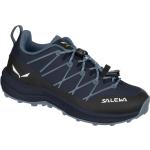 Marineblaue Salewa Wildfire Bio Outdoor Schuhe mit Schnürsenkel leicht für Kinder 